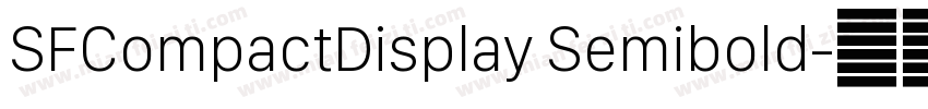 SFCompactDisplay Semibold字体转换